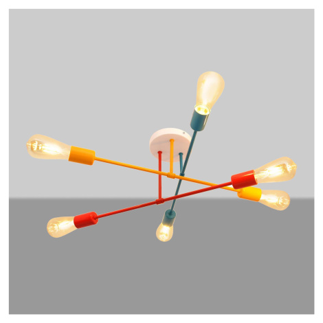 Svetlo Cambridge 6-pl., oranžovo-červeno-tyrkysová Helam