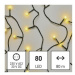 LED vianočná cherry reťaz – guličky, 8 m, vonkajšia aj vnútorná, 3000K, časovač (EMOS)