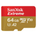 SanDisk Extreme microSDXC 64GB 170/80 MB/s UHS-I U3 + adaptér