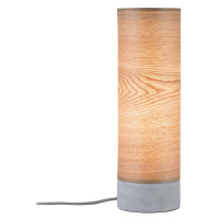 Paulmann Skadi stolná lampa s drevom a betónom