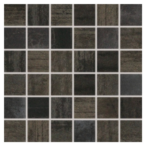 Mozaika Rako Rush čierna 30x30 cm mat / lesk WDM05523.1