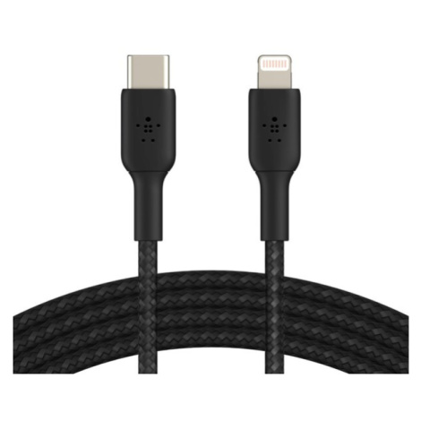 Belkin BOOST Charge Braided USB-C/Lightning odolný kábel, 1m, čierny