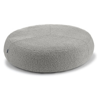 Sivý pelech pre psa z materiálu buklé ø 70 cm Senso Pouffe Pebble S/M – MiaCara