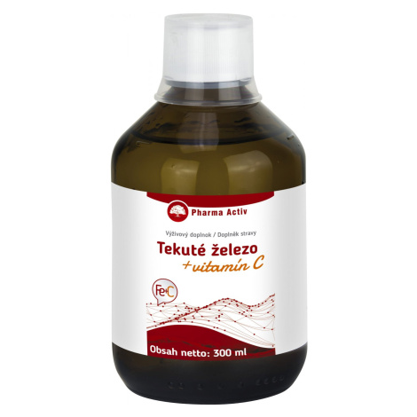 PHARMA ACTIV Tekuté železo Fe + Vitamín C 300 ml