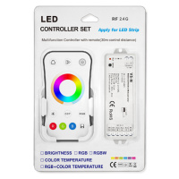 Ovládač RGB+CCT SADA Ovládač R17 + Príjmač V5, 5 Kanálov, 12-24V, 15A, biela (Benalex)