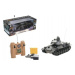 Tank RC plast 33cm T-34 27MHz na batérie + dobíjací pack so zvukom a svetlom v krabici 40x15x19c