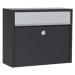 Jednoduchá poštová schránka LT150, čierna, Euro