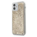 Kryt Guess  iPhone 12 mini 5,4" gold hardcase 4G Liquid Glitter (GUHCP12SLG4GSLG)