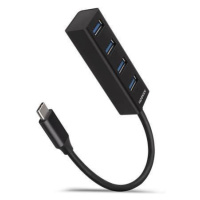 AXAGON HUE-M1C 4x USB3.2 Gen 1 MINI hub, metal, 20cm USB-C cable