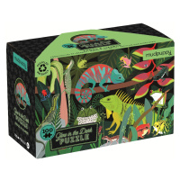 Svítící puzzle - Žáby a ještěrky (100 dílků)