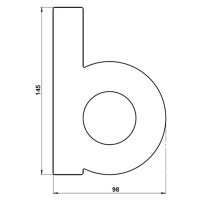 Číslo domu – písmeno b