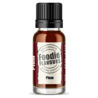 Prírodná koncentrovaná vôňa 15ml slivka - Foodie Flavours - Foodie Flavours