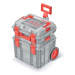 Sada kufrů na nářadí 2 ks CEBLOCCK PRO/ALLU LOG 45 x 38 x 54,5 cm šedo-červená