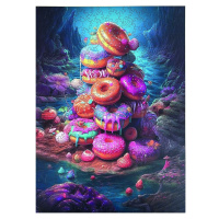 Epee Wooden puzzle Pile of Donuts A3