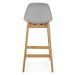 Sivá barová stolička Kokoon Elody, výška 86,5 cm