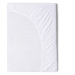 Detská biela bavlnená elastická plachta Good Morning, 60 x 120 cm