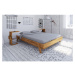 Dvojlôžková posteľ z dubového dreva 200x200 cm Retro - The Beds