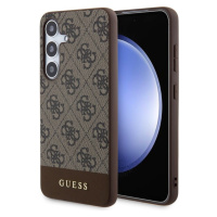 Guess 4G Stripe Zadný Kryt pre Samsung Galaxy S24 Brown