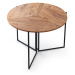 Jedálenský stôl YAPRAK 100 cm čierny/borovica