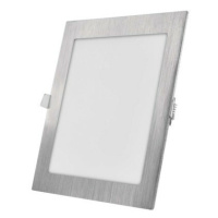 LED vstavané svietidlo NEXXO, štvorec, strieborné, 18W, CCT