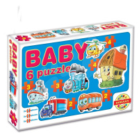 Dohány baby puzzle dopravné prostriedky 6-obrázkové 635-2