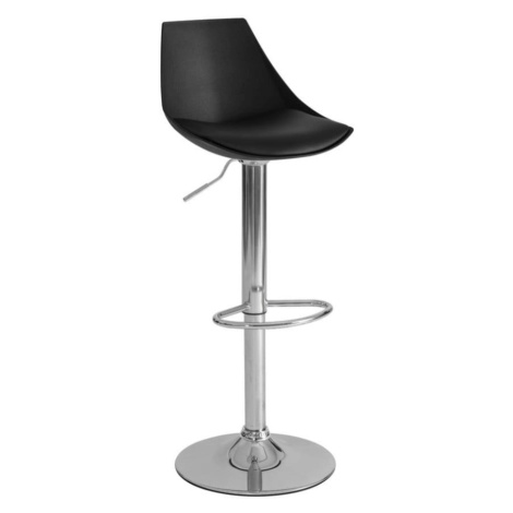 Čierne barové stoličky s nastaviteľnou výškou z imitácie kože v súprave 2 ks (výška sedadla 56,5 Casa Selección
