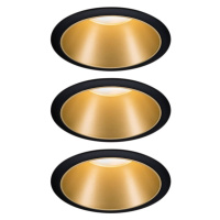 Paulmann Cole bodové LED, zlato-čierne súprava 3