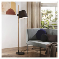 Ideal Lux Axel stojaca lampa drevo čierna/prírodná