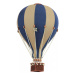 Dadaboom.sk Dekoračný teplovzdušný balón - modrá/krémová - L-50cm x 30cm