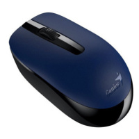 Genius Myš NX-7007, 1200DPI, 2.4 [GHz], optická, 3tl., bezdrátová USB, černo-modrá, AA