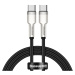 Nabíjací a dátový kábel USB Type-C, USB Type-C, 100 cm, 5000 mA, 100 W, rýchle nabíjanie, PD, vz