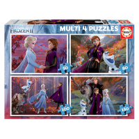 Puzzle Multi 4 Frozen 2 Disney Educa 50-80-100-150 dielov od 5 rokov
