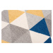 TA Modro-sivý vzorovaný koberec Nico Rozmer: 180x260 cm