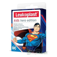 LEUKOPLAST KIDS HERO SUPERMAN náplasť na rany, 2 veľkosti 12 ks