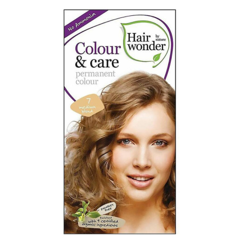 HAIRWONDER Prírodné dlhotrvajúca farba na vlasy Stredná blond 7