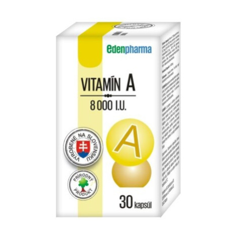 EDENPHARMA Vitamín A 8000 I.U. 30 kapsúl