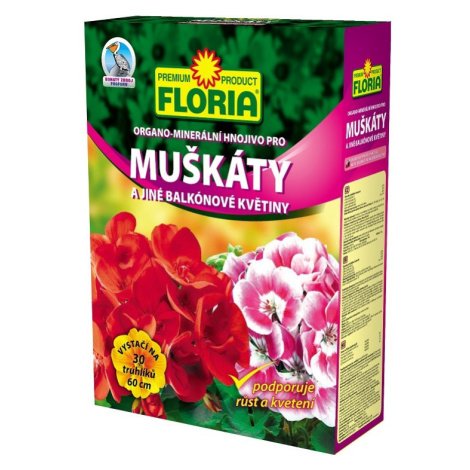 AGRO FLORIA Organominerálne hnojivo pre muškáty 2,5 kg