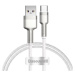 Kábel USB cable for USB-C Baseus Cafule, 66W, 1m (white)