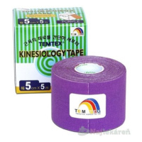 TEMTEX KINESOLOGY TAPE tejpovacia páska, 5cmx5m, fialová 1ks