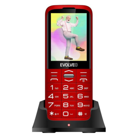 EVOLVEO EasyPhone XO mobilný telefón pre seniorov červený