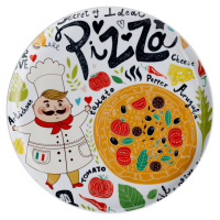 TEMPO-KONDELA DOLKOM TYP 3, tanier na pizzu, porcelán