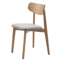 Svetlosivá/v prírodnej farbe jedálenská stolička Elim – Unique Furniture