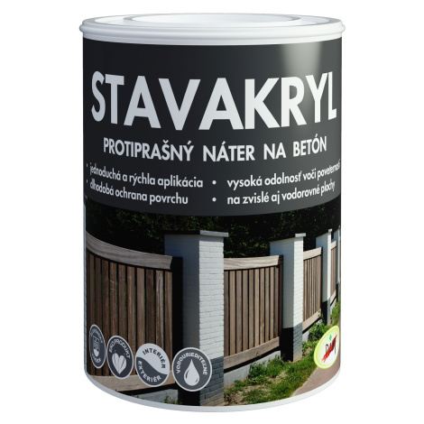 PAM Stavakryl - Protiprašný náter na betón biely 23 kg