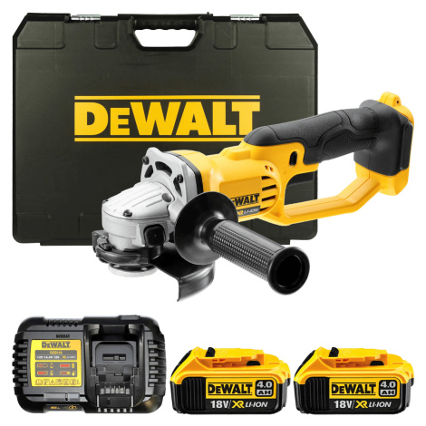 DEWALT 18V XR 125 mm aku uhlová brúska, 2x 4,0 Ah DCG412M2-QW