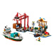 LEGO® City 60422 Prístav s nákladnou loďou