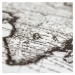 3D drevený gravírovaný obraz - Historická mapa sveta 1689
