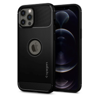 Odolné puzdro na Apple iPhone 12 Pro Max Spigen Rugged Armor čierne