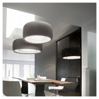 Luceplan Silenzio LED závesné svetlo sivé Ø 120cm