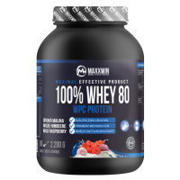 MAXXWIN 100% Whey protein 80 divoká malina 2200 g