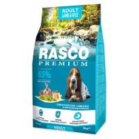 Krmivo Rasco Premium Adult jahňacie s ryžou 3kg